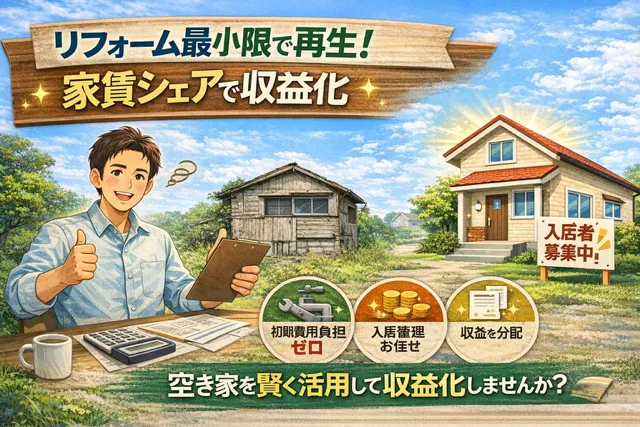 船橋市の司法書士・税理士必見｜空き家オーナー紹介で成果報酬5万円