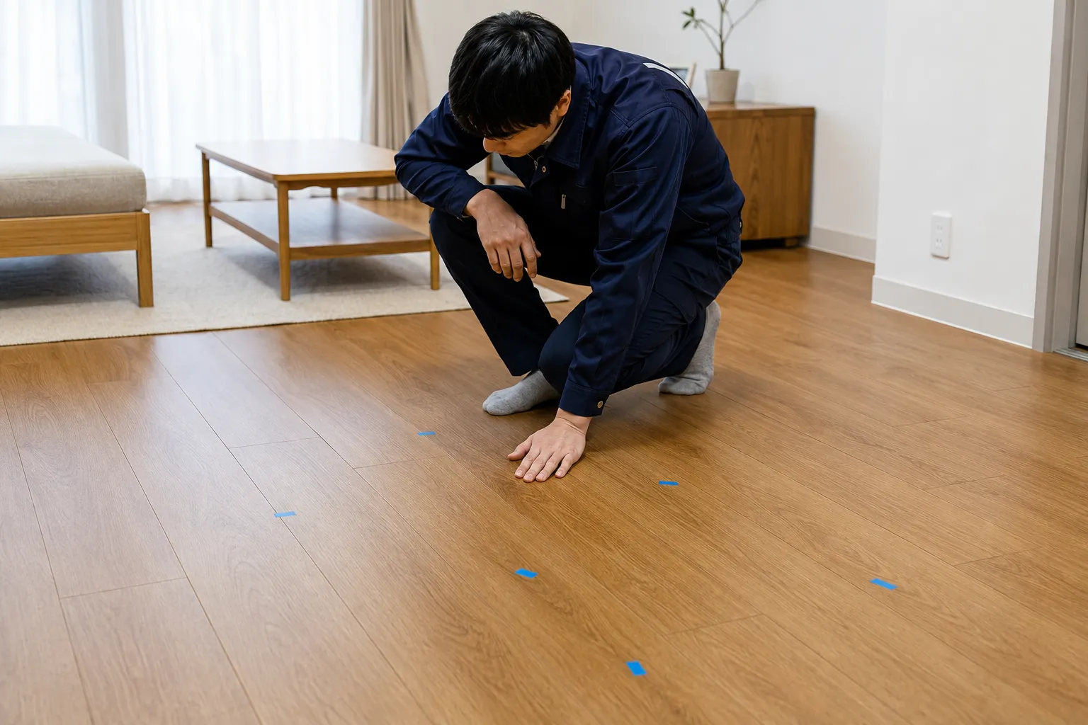 船橋市の賃貸床鳴り修理